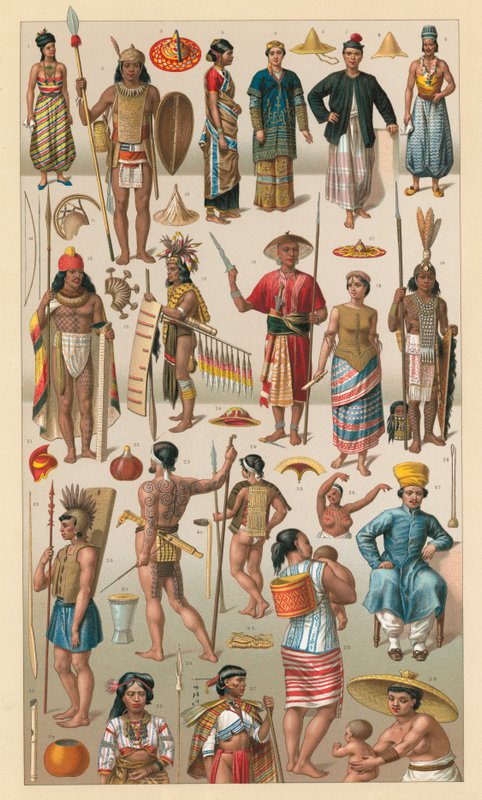 Oceania Costume by French School