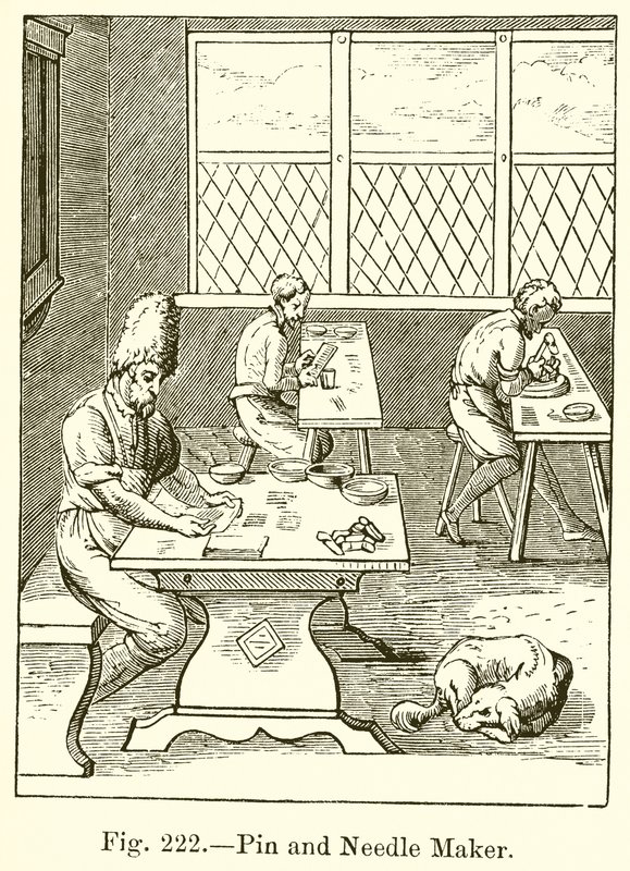 Pin and Needle Maker by French School