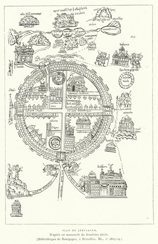 Plan of Jerusalem by French School