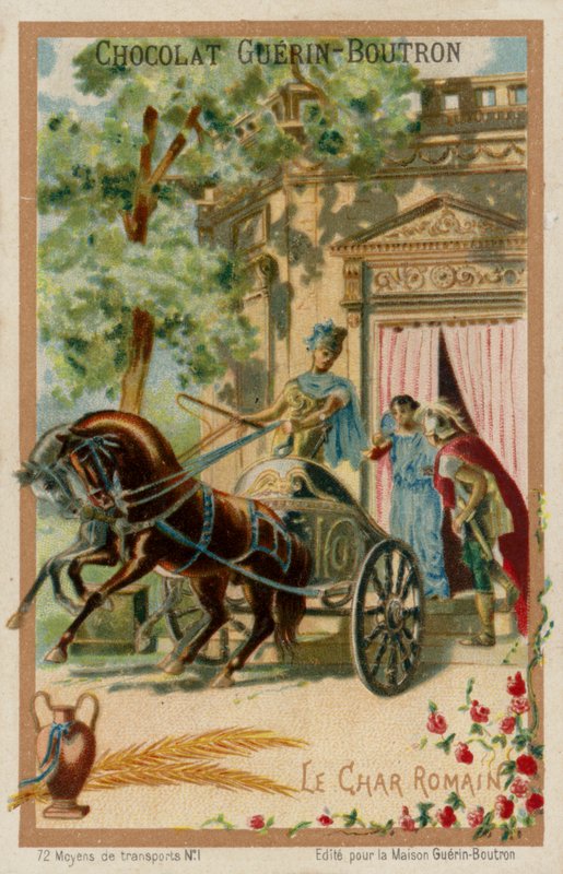 Roman Chariot by French School