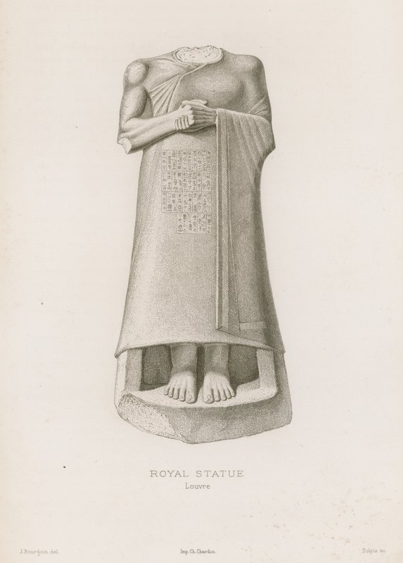 Royal Statue, Louvre by French School