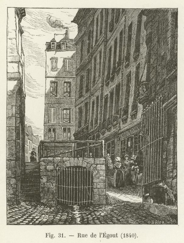 Sewer Street, 1840 by French School