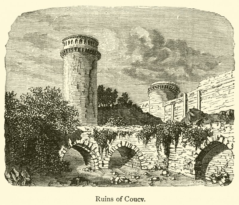 Ruins of Coucy by French School
