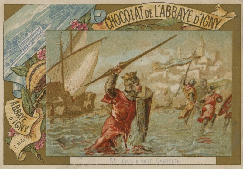 St Louis at Damietta by French School