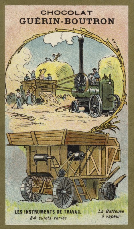 Steam Thresher by French School