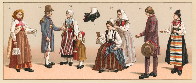 Sweden Costume by French School