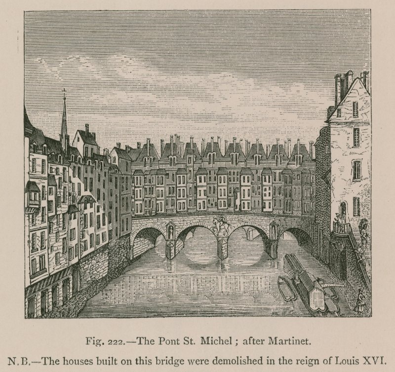 The Pont St. Michel by French School