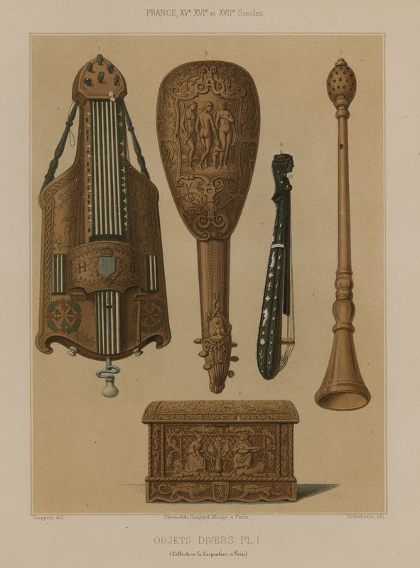 Various objects by French School