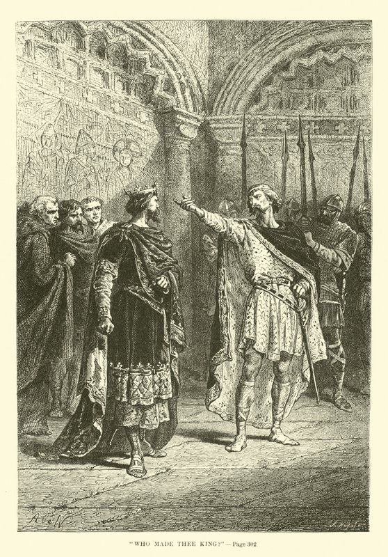Who made thee King? by French School