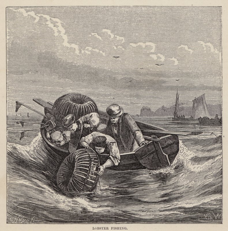 Lobster Fishing by Friedrich Specht