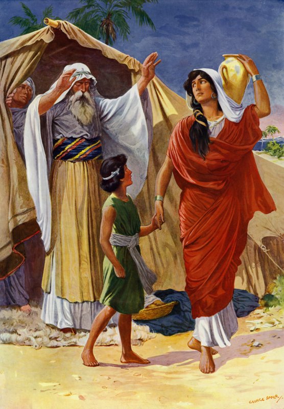 Hagar And Ishmael by George Soper