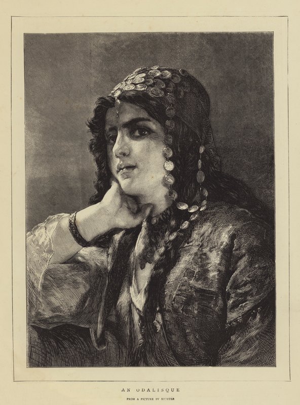 An Odalisque by German School