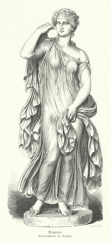 Ancient Greek Dancer by German School