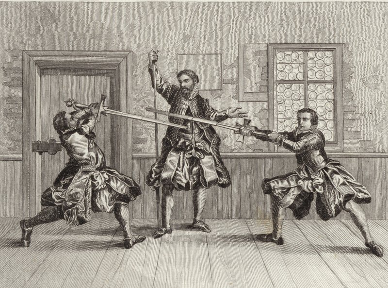 Fencing Exercise by German School