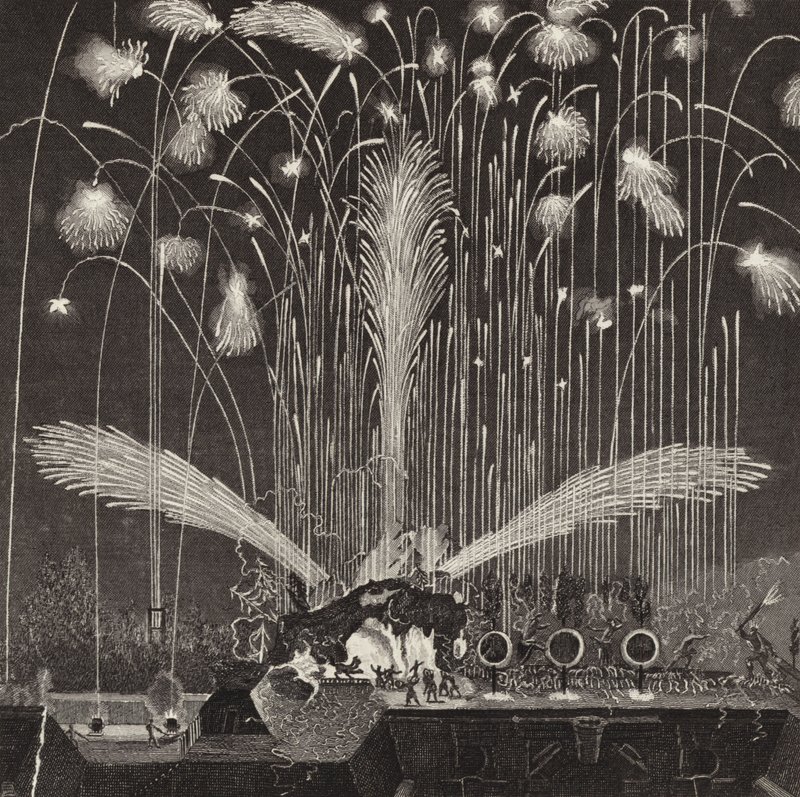 Firework display by German School