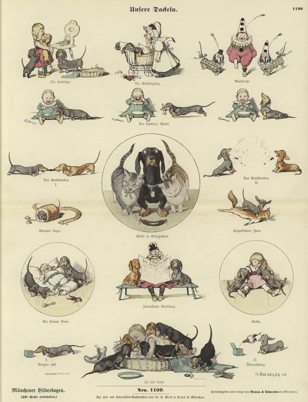Our Dachshunds by German School
