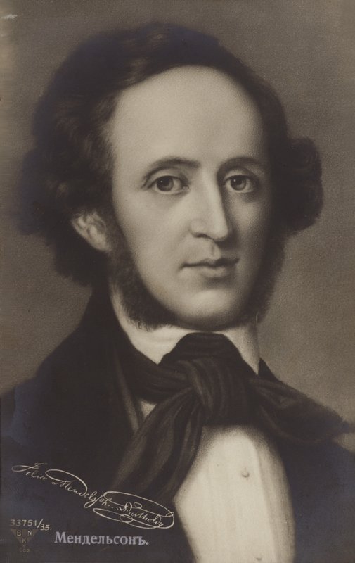 Portrait of Felix Mendelssohn by German School