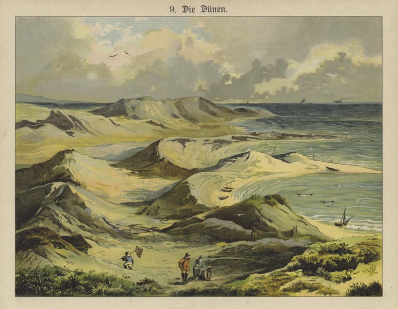 Sand dunes by German School