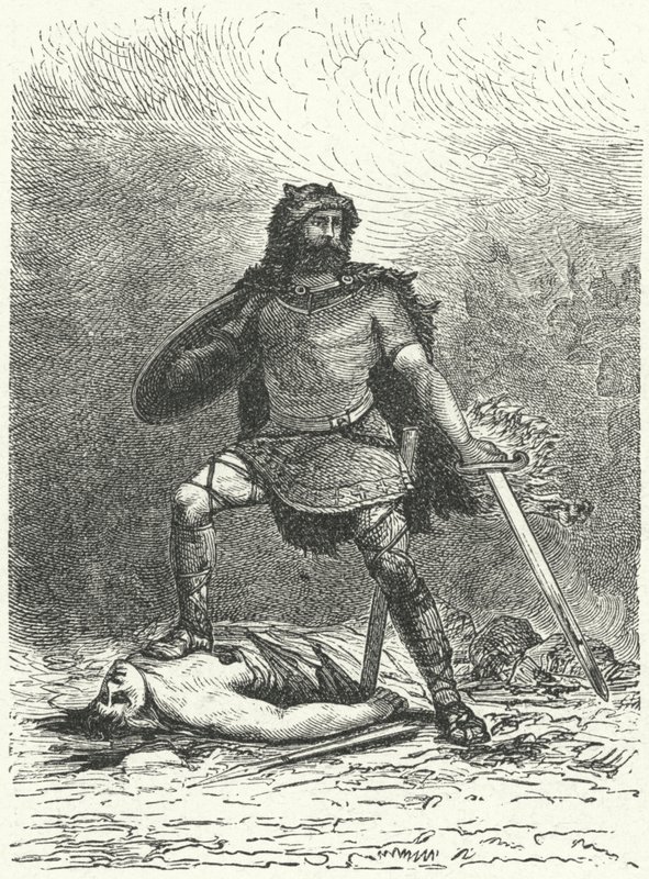 The Norse god Tyr by German School