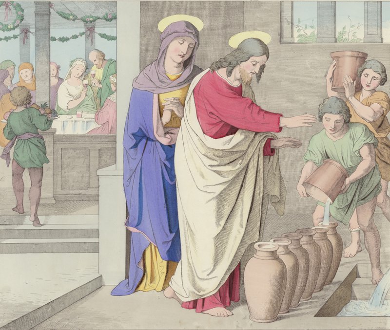 The Marriage in Cana by German School