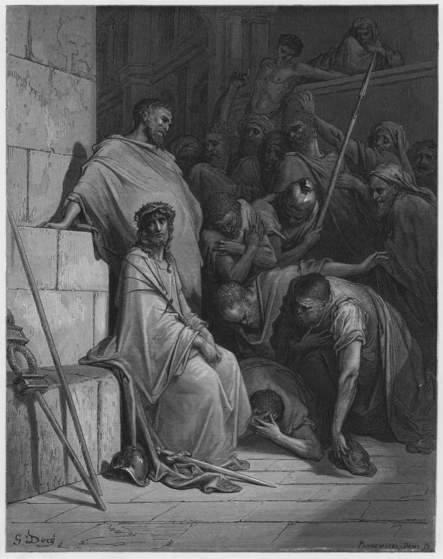 Christ mocked by Gustave Dore