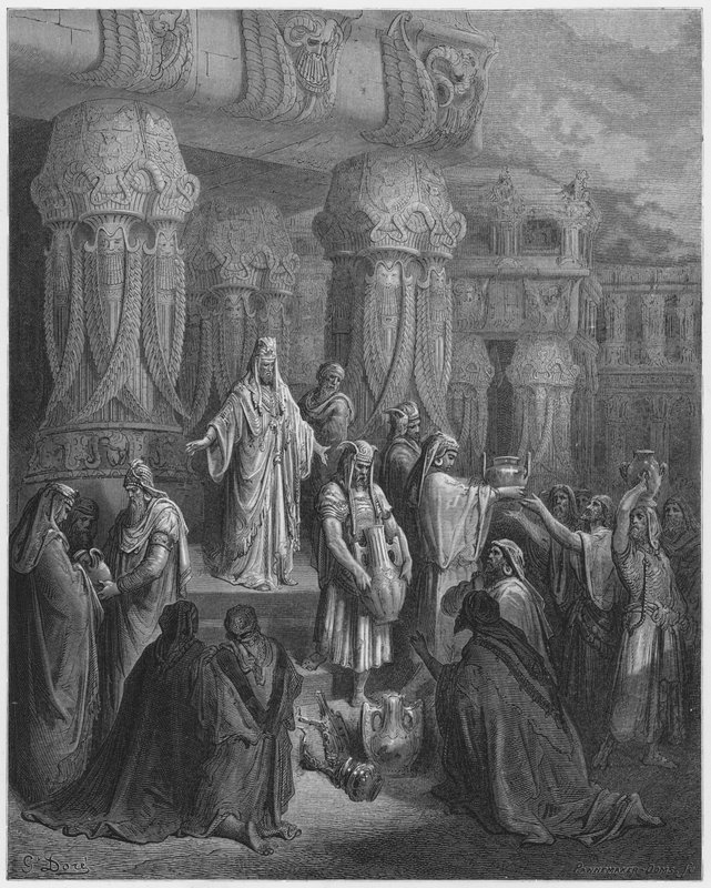 Cyrus Restoring the Vessels of the Temple by Gustave Dore