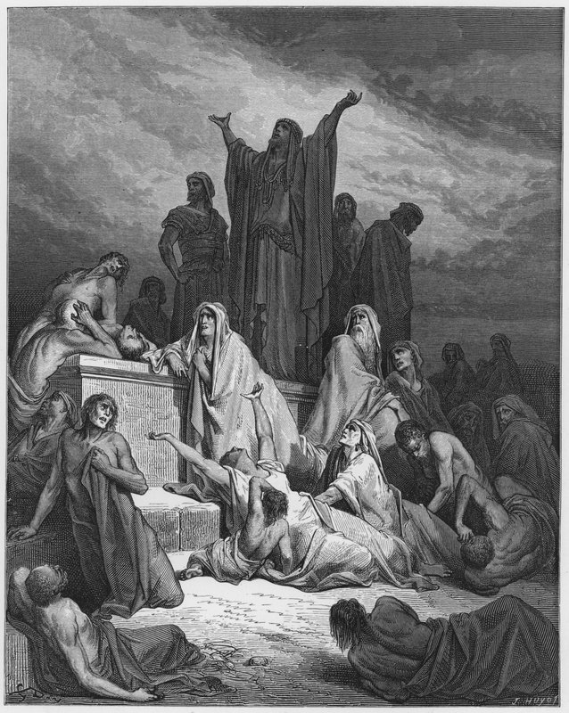 Plague of Jerusalem by Gustave Dore