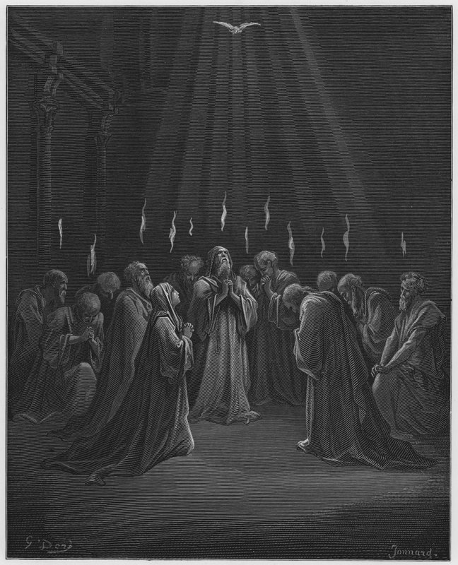 The Descent of the Spirit by Gustave Dore