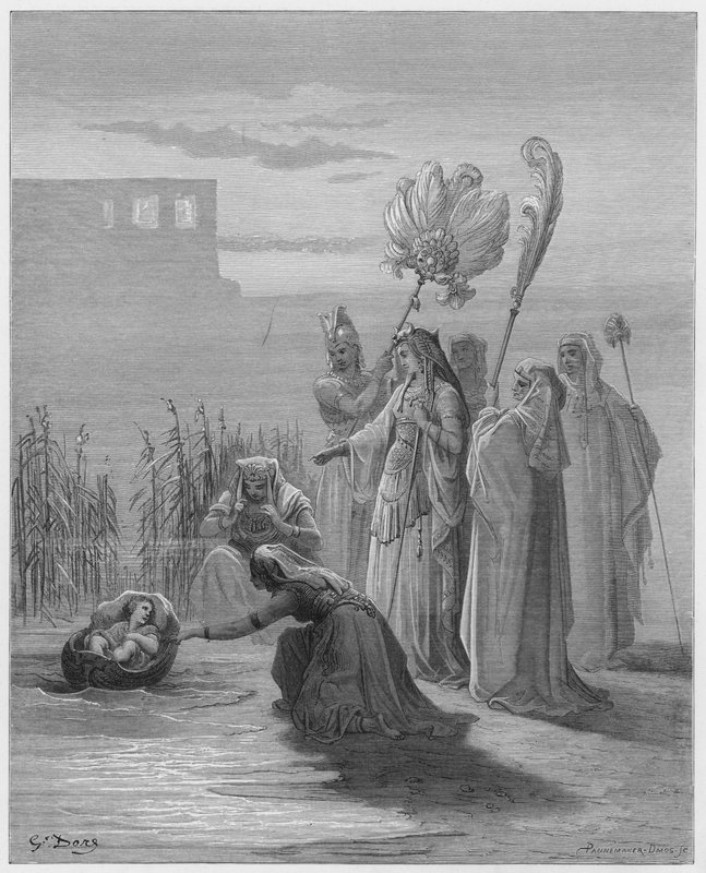 The finding of Moses by Gustave Dore