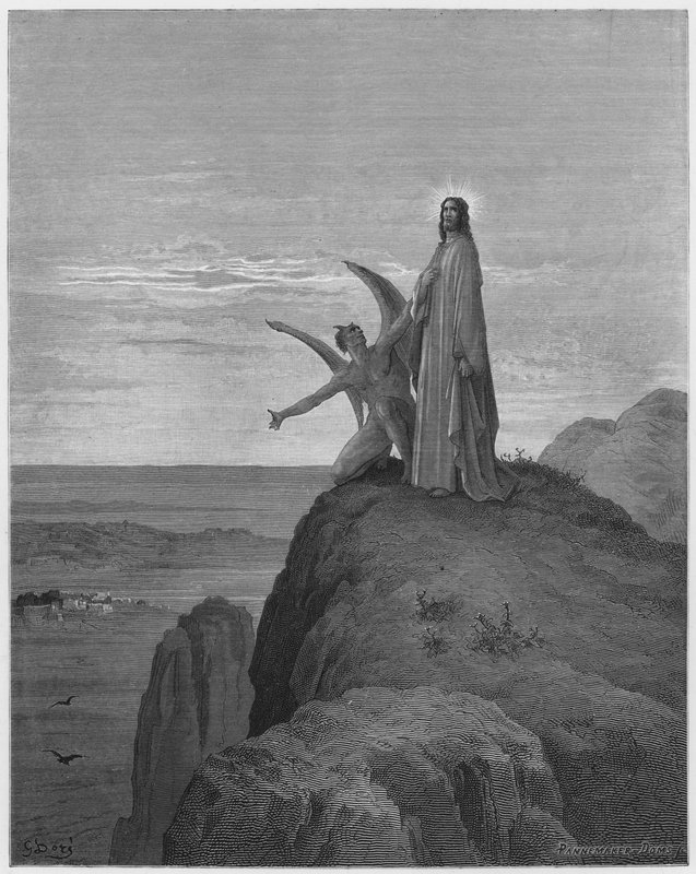 The Temptation of Jesus by Gustave Dore