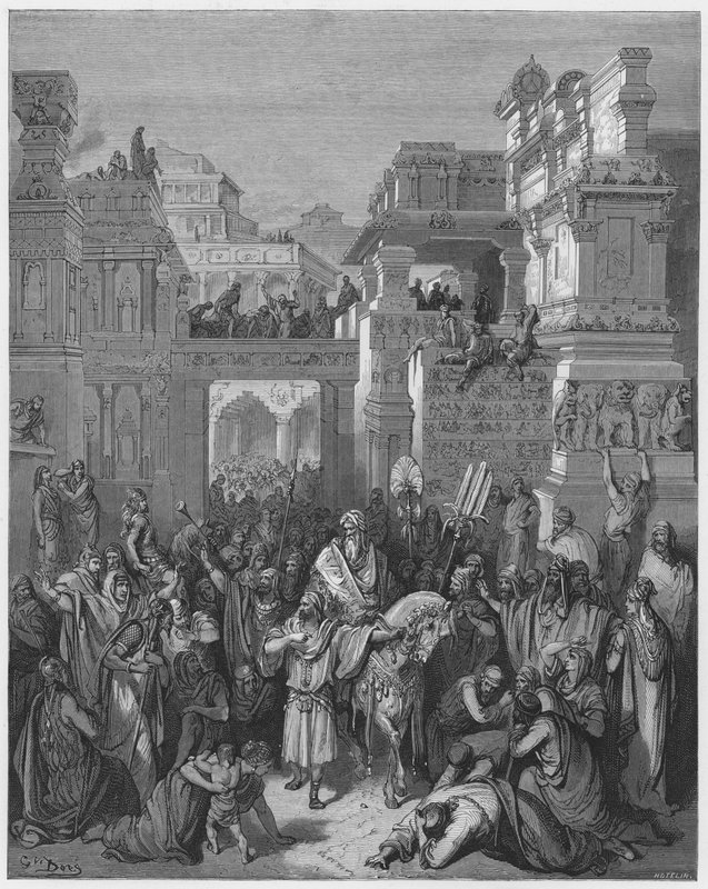 Triumph of Mordecai by Gustave Dore