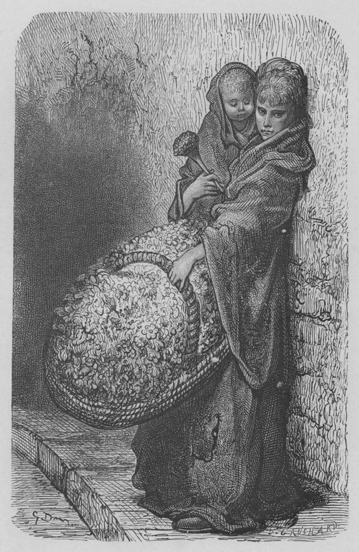 Flower Seller by Gustave after Dore
