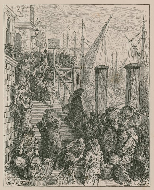 Billingsgate by Gustave Dore