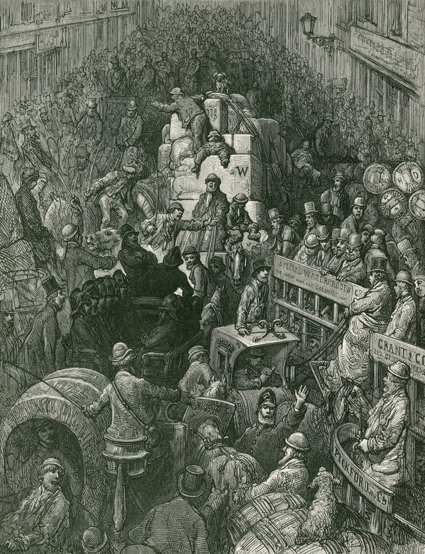 London Street Scene by Gustave Dore