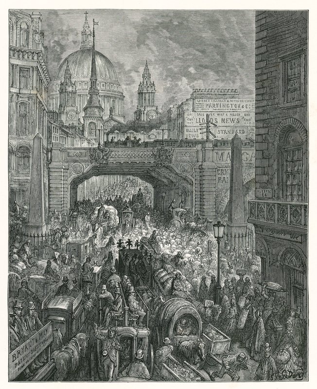Ludgate Hill by Gustave Dore