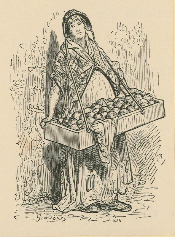 The Fruit Seller by Gustave Dore