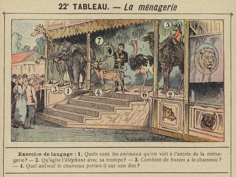 La menagerie by Gustave Fraipont