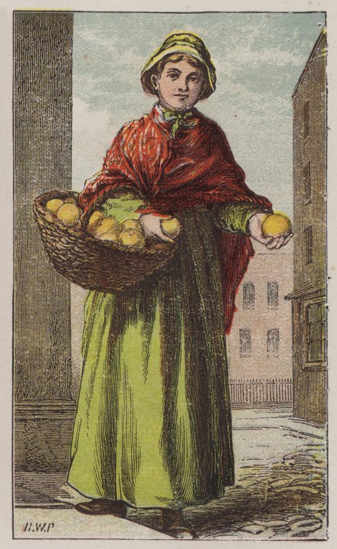 Orange girl by H.W. (after) Petherick