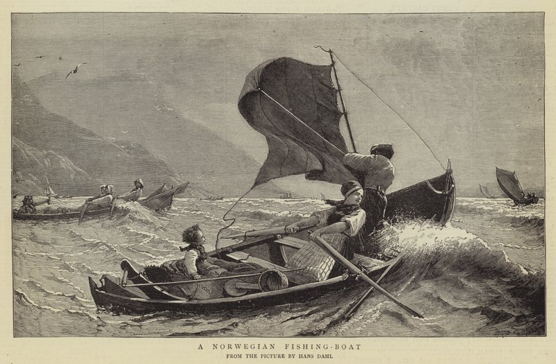 A Norwegian Fishing-Boat by Hans Dahl