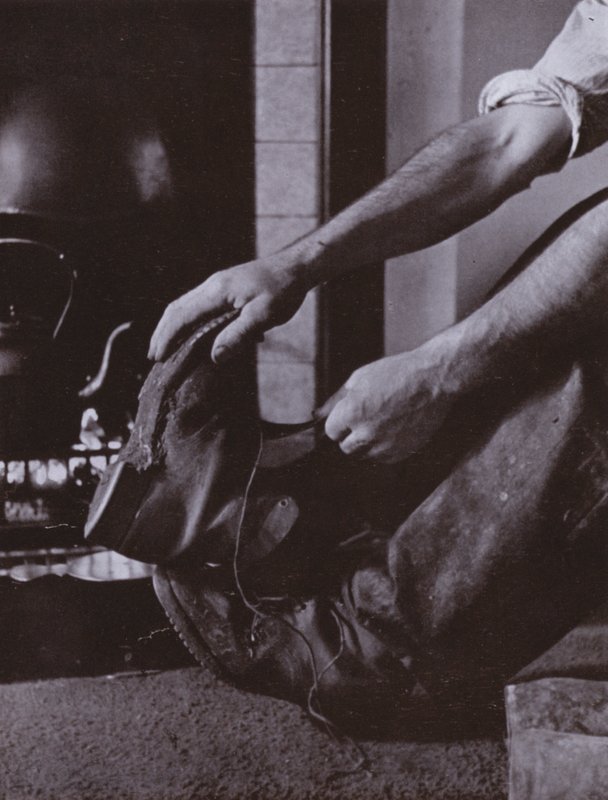 Boots off by Harold Burdekin