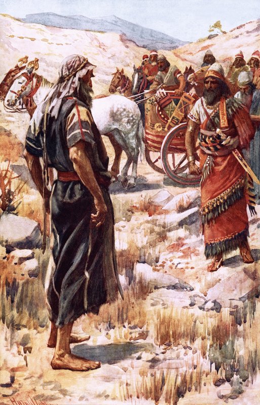 Elijah and Ahab by Harold Copping