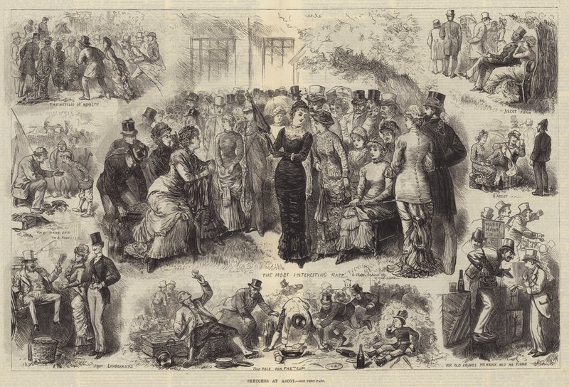 Sketches at Ascot by Harry Furniss