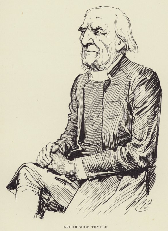 Archbishop Temple by Harry Furniss
