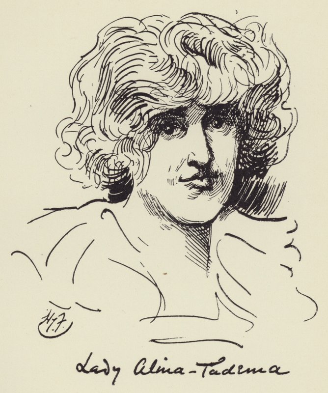 Lady Alma Tadema by Harry Furniss