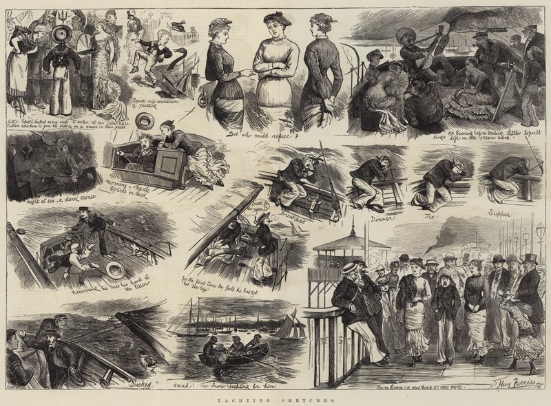 Yachting Sketches by Harry Furniss