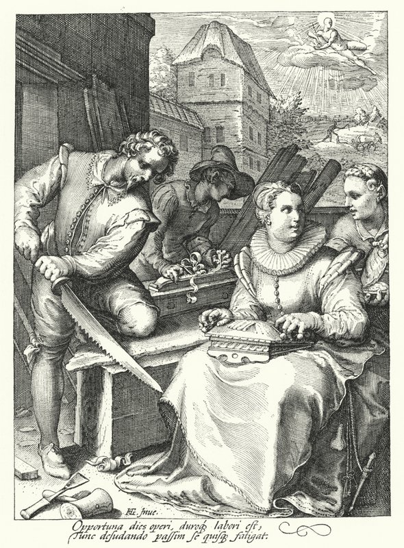 Midday by Hendrik (after) Goltzius