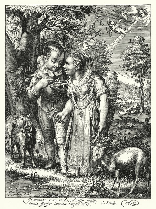 Spring by Hendrik (after) Goltzius