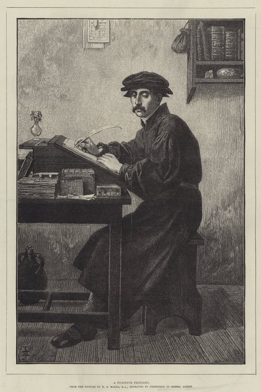 A Fugitive Thought by Henry Stacey Marks