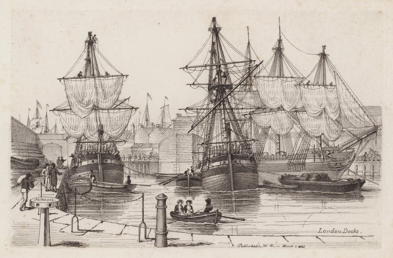London Docks by Henry Moses