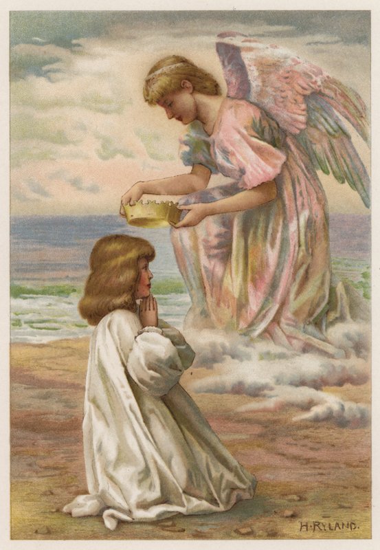 The Crown is waiting by Henry Ryland